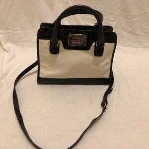 Beautiful Cole Haan Black & White Shoulder Bag w/ Adjustable Strap